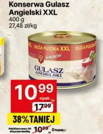 Delikatesy Centrum Konserwa Gulasz Angielski XXL oferta