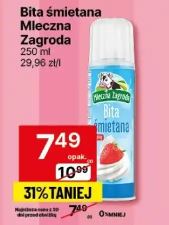 Delikatesy Centrum Bita śmietana Mleczna Zagroda oferta