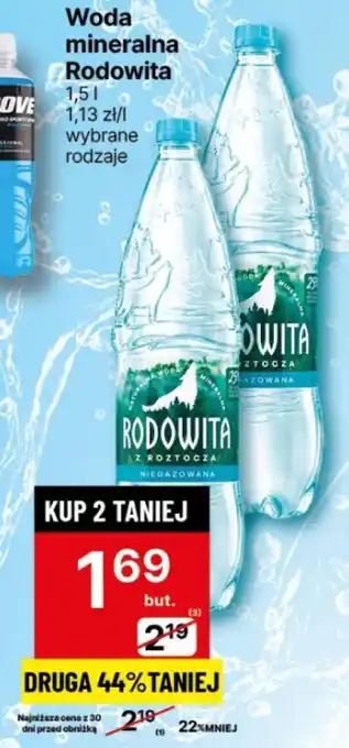 Delikatesy Centrum Woda mineralna Rodowita oferta