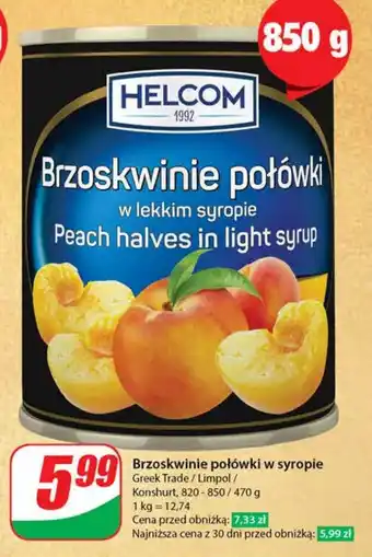 Dino Brzoskwinie połówki Helcom oferta