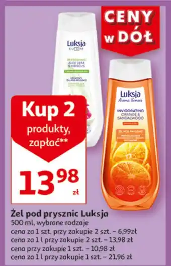 Auchan Żel pod prysznic Luksja oferta