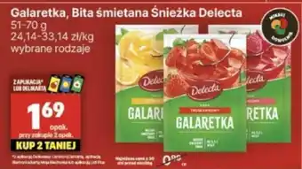 Delikatesy Centrum Galaretka Bita śmietana Śnieżka Delecta 51-70g oferta