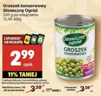 Delikatesy Centrum Groszek konserwowy Słoneczny Ogród 240 g oferta