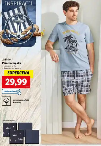 Lidl LIVERGY Piżama męska oferta