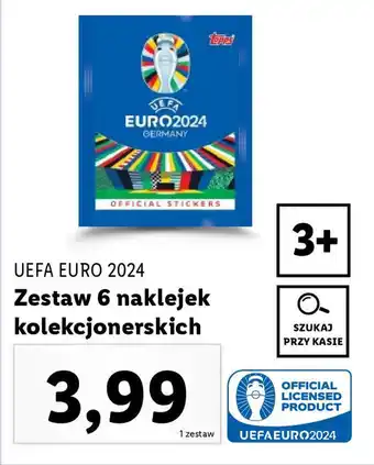 Lidl UEFA EURO 2024 Zestaw 6 naklejek kolekcjonerskich oferta