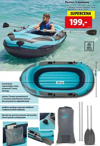 Lidl Ponton 3 osobowy oferta