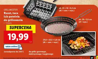 Lidl GRILLMEISTER Ruszt taca lub patelnia do grillowania oferta