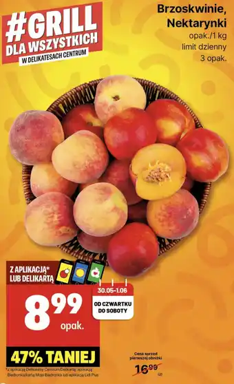 Delikatesy Centrum Brzoskwinie Nektarynki 1kg oferta
