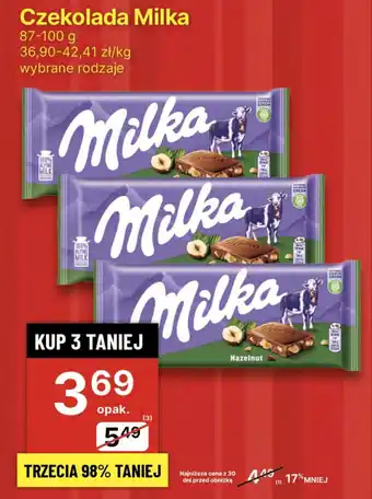 Delikatesy Centrum Czekolada Milka 87-100g oferta
