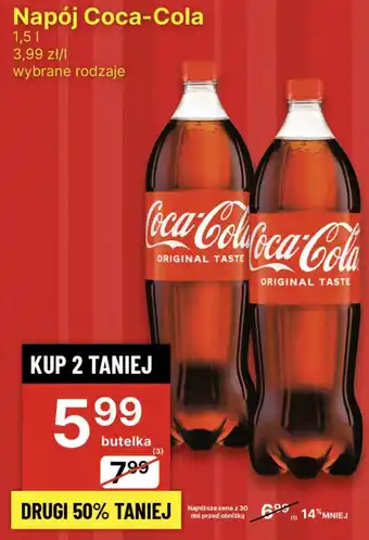 Delikatesy Centrum Napój Coca-Cola 1,5l oferta