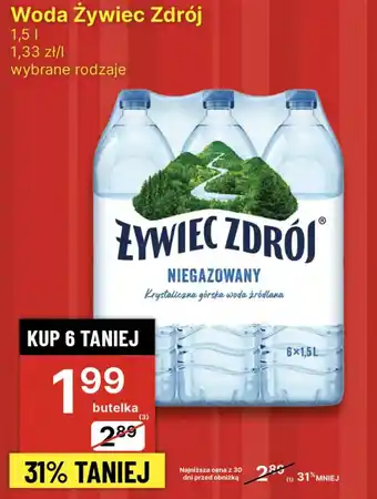 Delikatesy Centrum Woda Żywiec Zdrój 1,5l oferta