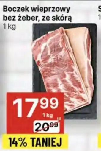 Delikatesy Centrum Boczek wieprzowy bez żeber ze skórą 1kg oferta