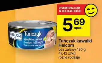 Delikatesy Centrum Tuńczyk kawałki Helcom 120g oferta
