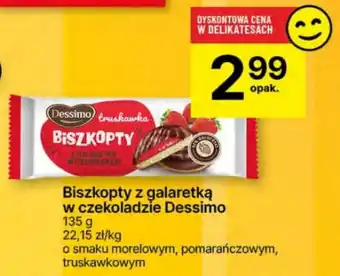 Delikatesy Centrum Biszkopty z galaretką w czekoladzie Dessimo 135 g oferta