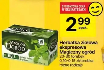 Delikatesy Centrum Herbatka ziołowa ekspresowa Magiczny ogród 20-30 torebek oferta