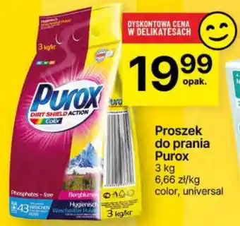 Delikatesy Centrum Proszek do prania Purox 3 kg oferta