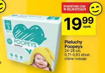Delikatesy Centrum Pieluchy Poopeys 24-28 szt. oferta