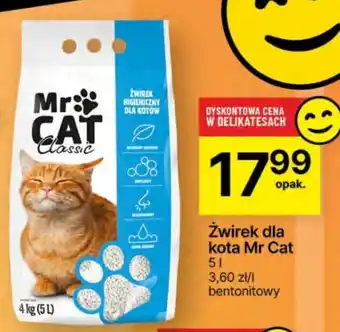 Delikatesy Centrum Żwirek dla kota Mr Cat 5l oferta