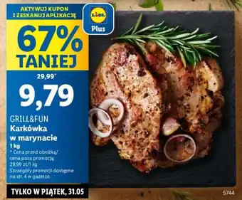 Lidl GRILL&FUN Karkówka w marynacie 1kg oferta