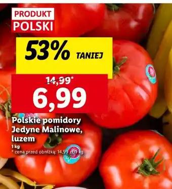 Lidl Polskie pomidory Jedyne Malinowe 1kg oferta