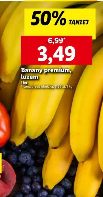 Lidl Banany premium 1kg oferta