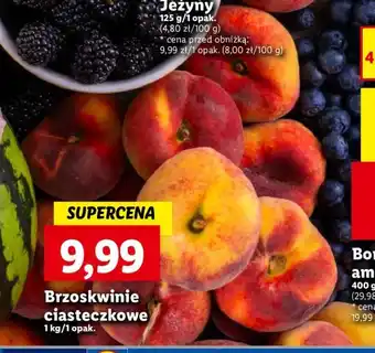Lidl Brzoskwinie ciasteczkowe 1kg oferta