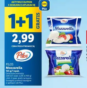 Lidl PILOS Mozzarella 125g oferta