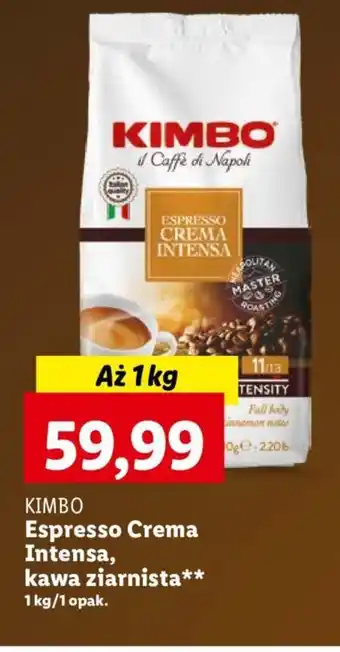 Lidl KIMBO Espresso Crema Intensa kawa ziarnista 1 kg oferta