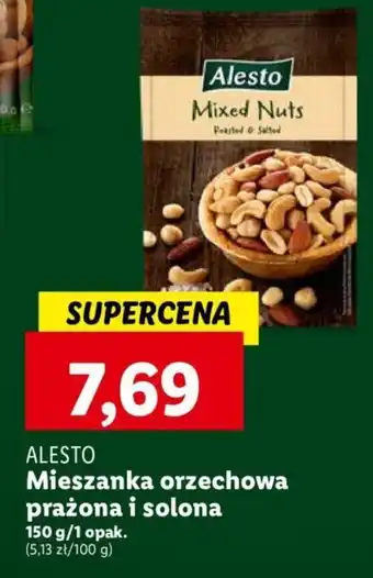 Lidl ALESTO Mieszanka orzechowa prażona i solona 150g oferta