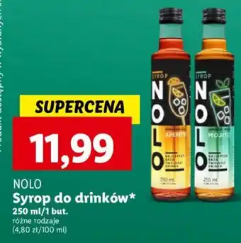 Lidl NOLO Syrop do drinków 250ml oferta