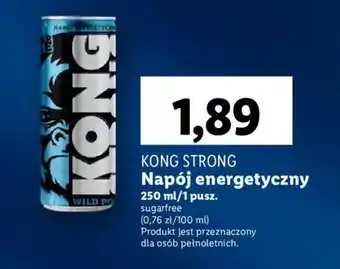 Lidl KONG STRONG Napój energetyczny 250ml oferta