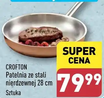 ALDI CROFTON Patelnia ze stali nierdzewnej 28 cm oferta