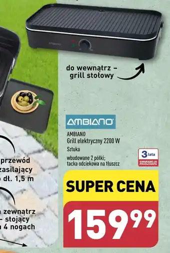 ALDI AMBIANO Grill elektryczny 2200 W oferta