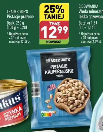 ALDI TRADER JOE'S Pistacje prażone 250 g oferta