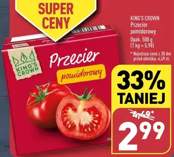 ALDI KING'S CROWN Przecier pomidorowy 500 g oferta