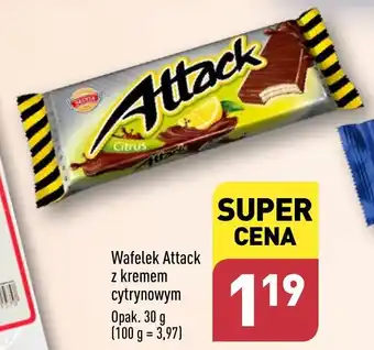 Wafelek Attack z kremem cytrynowym 30g