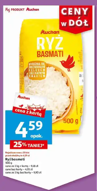 Auchan Ryż basmati Auchan bio oferta