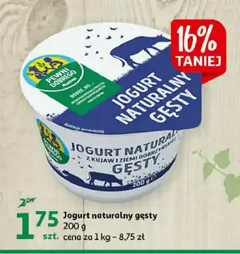 Auchan Jogurt naturalny gęsty 1 SZT 200 G oferta