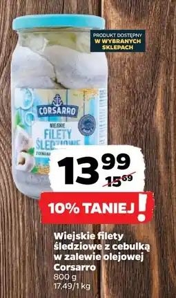 Netto Filety śledziowe wiejskie z cebulką w zalewie olejowej 1 SZT 800 G oferta