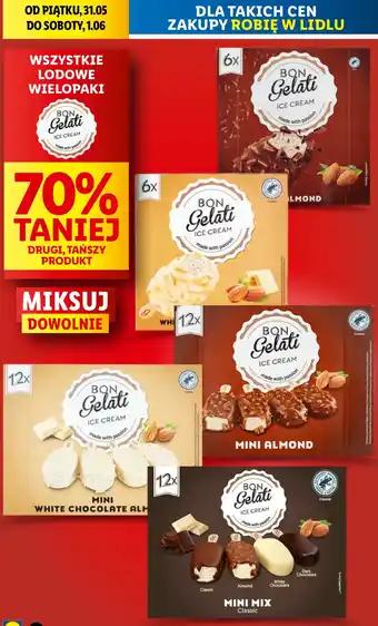 Lidl Lody mix Bon Gelati oferta