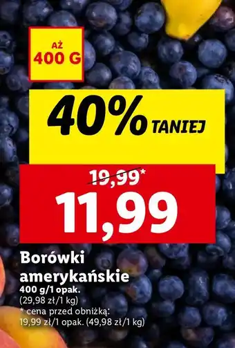 Lidl Borówki amerykańskie oferta