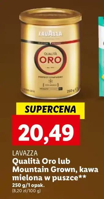 Lidl Kawa - puszka Lavazza Qualita Oro oferta