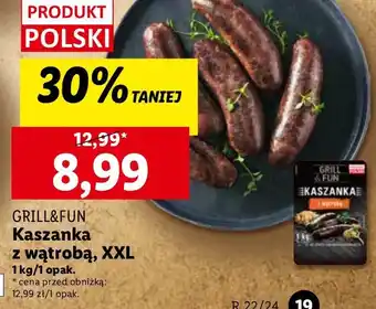 Lidl Kaszanka z wątróbką Grill And Fun oferta