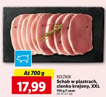 Lidl Schab bez kości - plastry Rzeźnik Codzienna Dostawa oferta
