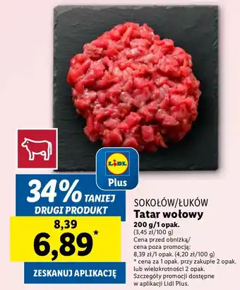 Lidl Tatar wołowy Sokołów oferta