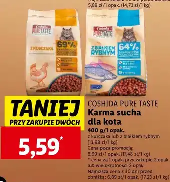 Lidl Karma dla kota z kurczakiem Coshida Pure Taste oferta