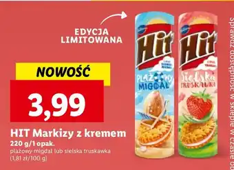 Lidl Ciastka plażowy migdał Hit oferta