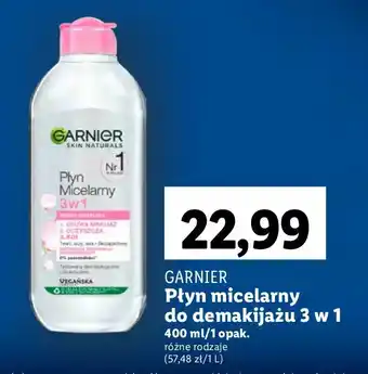 Lidl Płyn micelarny do skóry wrażliwej Garnier Skin Naturals oferta