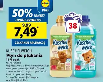 Lidl Płyn do płukania niebieski Kuschelweich oferta