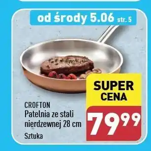 ALDI Patelnia ze stali nierdzewnej 28 cm Crofton oferta